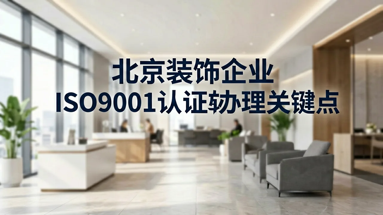 北京装饰企业ISO9001认证办理关键点
